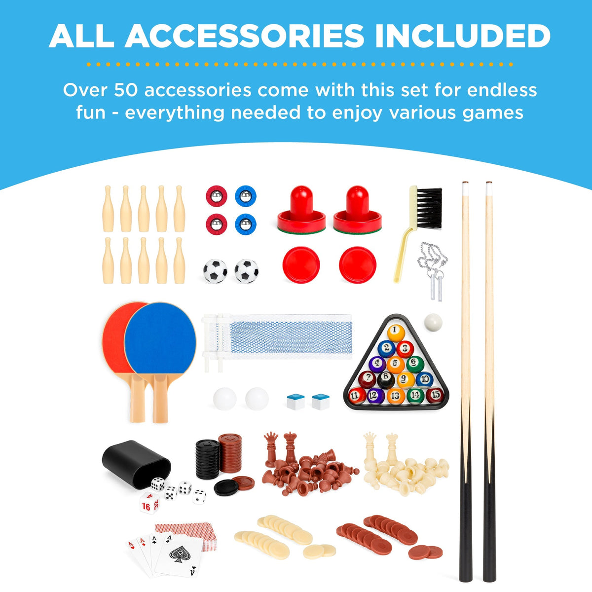 10-in-1 Combo Game Table Set