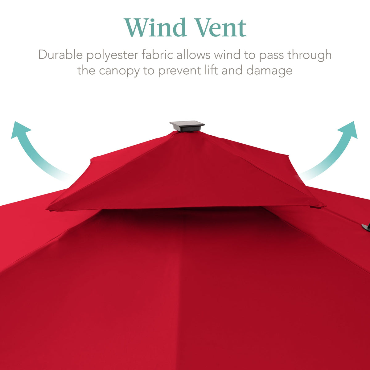 2-Tier Square LED Cantilever Offset Umbrella w/ 360 Rotation, Base - 10x10ft