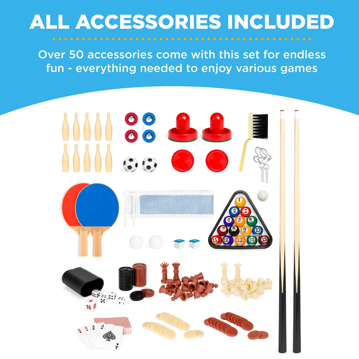 10-in-1 Combo Game Table Set