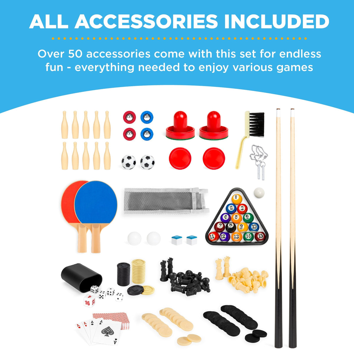 10-in-1 Combo Game Table Set