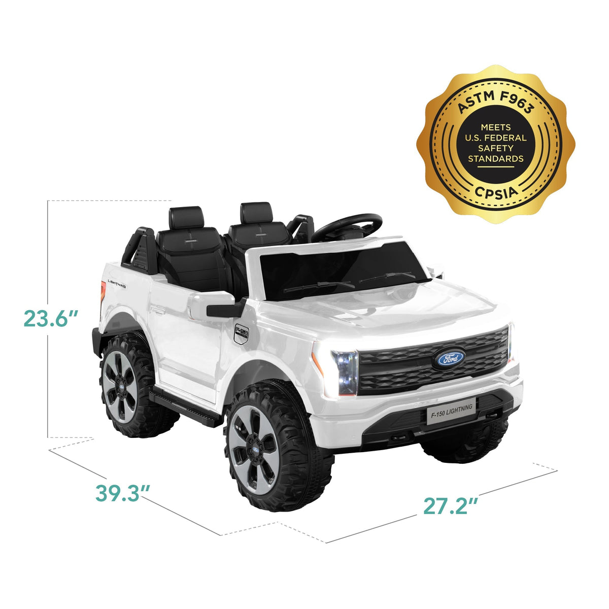 24V Kids Ride On Car Officially Licensed Ford Lightning w/ Remote, 2 Speeds