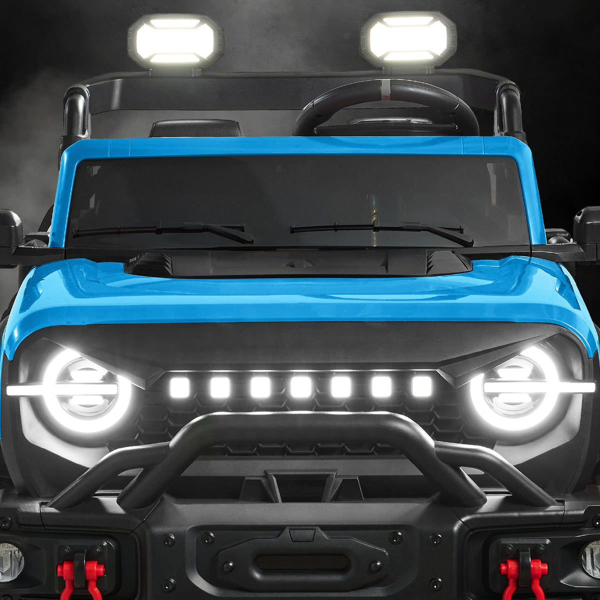 24V 2-Seater Electric Ride-On Car Truck w/ Parent Control, Bluetooth
