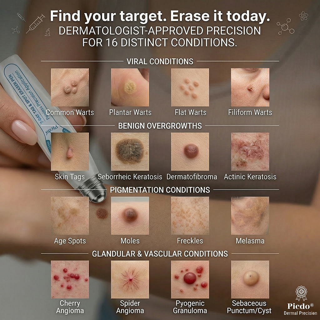Picdo® 7-Day Tag & Spot Eraser (Zero Pain, Zero Scars Rollerball)